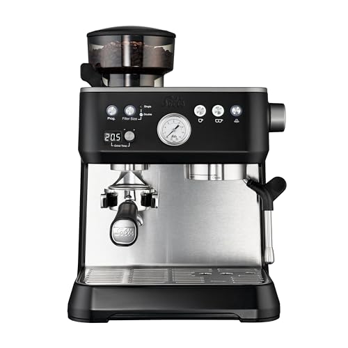 Solis Grind & Infuse Perfetta 1019 Macchina da Caffè con Macinacaffe Incorporato - Macchinetta Caffe Acciaio Inox - Macinacaffè ZERO STATIC integrato - 2.6L - 16 Bar - Nero