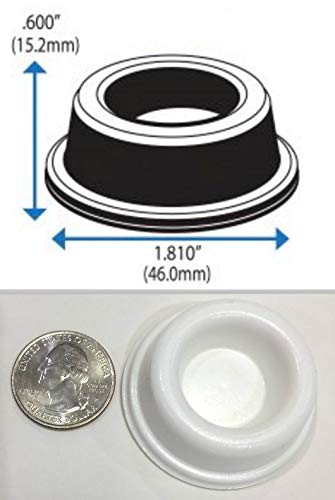 Rubber Door Stopper Bumpers (Pack Of 4) White - Made In Usa - Self Adhesive Wall Protectors, Prevent Damage To Walls From Door Knobs Handles, Guard And Shield #TOP2