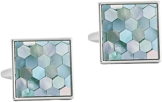 Classic Copper Electroplated Colorful Shell Cufflinks Men's French Shirt Cuff Nails