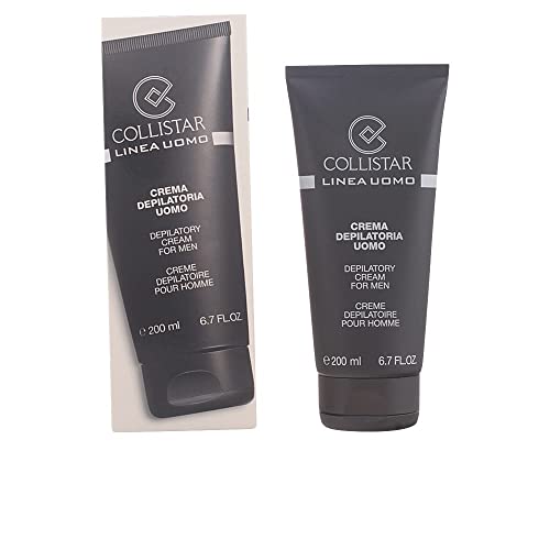 Collistar Linea Uomo Crema Depilatoria Corpo, elimina perfettamente i peli senza irritare l'epidermide, contiene olio di jojoba, cera d’api ed estratto di malva, 200ml