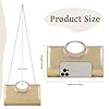 EVEOUT PU Leder Clutch Tasche mit Abnehmbarer Kette Elegante Damen Handtasche Abendtasche für Hochzeiten, Partys, Abendessen & Alltag #2