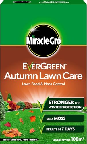 Miracle Gro Premium Autumn Lawn Feed & Moss Killer for Greener, Healthier Grass – Strengthens Roots, Prevents Moss Regrowth, Protects Lawn Through Winter – Professional Lawn Care (100m2 - Carton) option