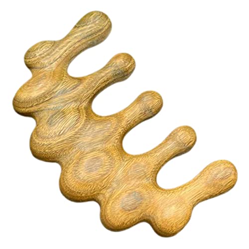 Mikinona Massage Comb Acupoint Comb Acupoint Massage Comb Scalp Comb Hair Scalp Massager Wide Tooth Comb Face Massager Gua Sha Facial Tool Hair Massager Massage Tool Sandalwood