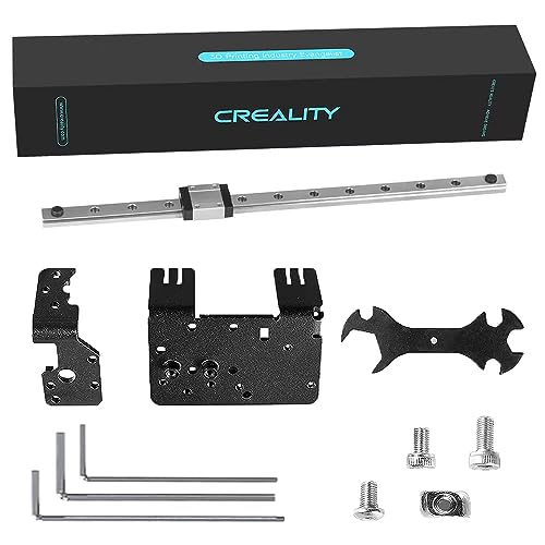 Official Creality Ender 3 V2 Linear Rail Kit X-axis Rail Guide MGN12C Upgrade Kits with Fix Plate Mount Bracket Support Sprite Pro kit for Ender 3/Ender 3 Pro/Ender 3 V2 3D Printers.