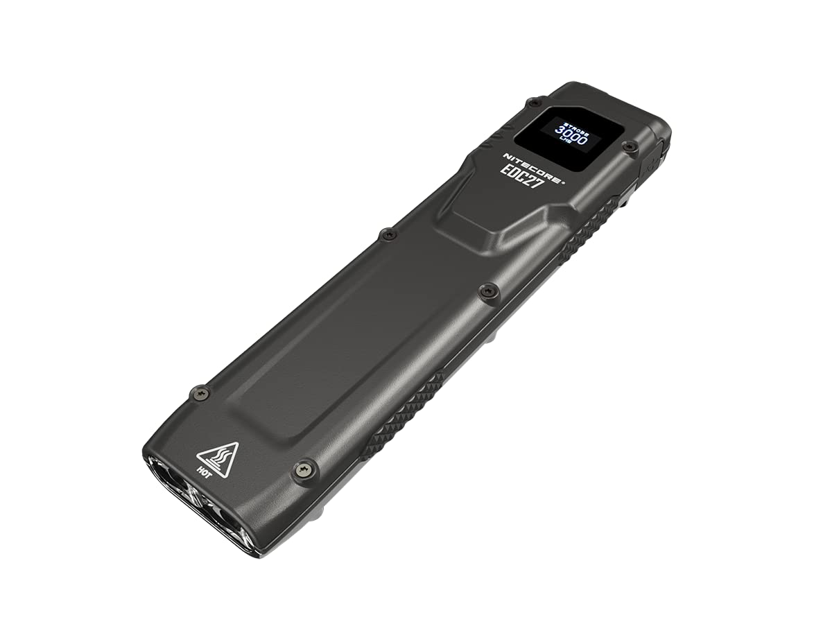 Nitecore EDC27-3000 lumens, OLED Display, USB-C, Black