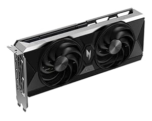 acer Nitro Intel Arc B570 - Intel Grafikkarte (10 GDDR6, 160 Bit, PCIe 4.0 x8, 1x HDMI 2.1 3X DP 2.1) 2X Nitro FrostBlade, 1x8 pin, Slot Space: 2