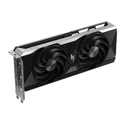 acer Nitro Intel Arc B570 - Intel Grafikkarte (10 GDDR6, 160 Bit, PCIe 4.0 x8, 1x HDMI 2.1 3X DP 2.1) 2X Nitro FrostBlade, 1x8 pin, Slot Space: 2