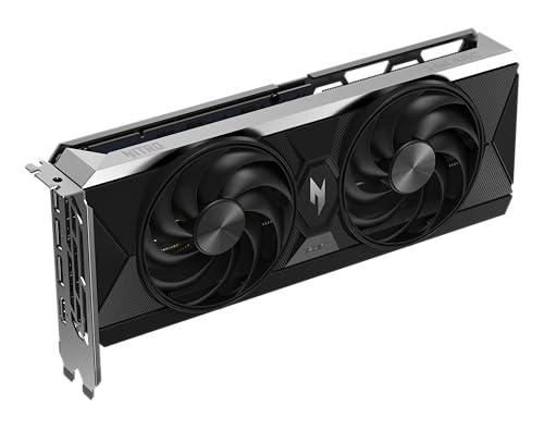 acer Carte graphique Nitro Intel Arc B570 10G OC GDDR6– 10GB VRAM GDDR6, HDMI, 3X DP - PCIe 4.0 – Double Ventilateur – Noir