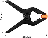 Vista 3 de Efavormart - 6 clips de abrazadera de muselina para telón de fondo fotográfico de nailon resistente de 3.75 x 1.75 pulgadas para fijar telón