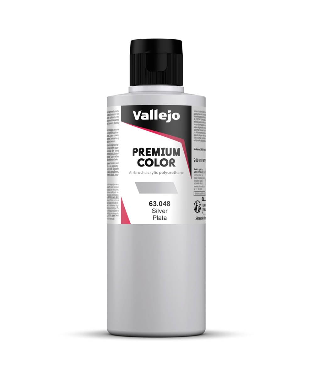 Vallejo Premium Color - 200ml Pearl & Metallics Silver