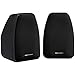 BIC AMERICA DV-32B 3 1/2" 2-Way Compact Shielded Speakers - Black
