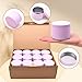 YJHSS 24-Pack 8oz Candle Tins with Lids, Metal Candle Jars for Candle Making, Bulk Empty Containers for Beginners & DIY Storage -Pink