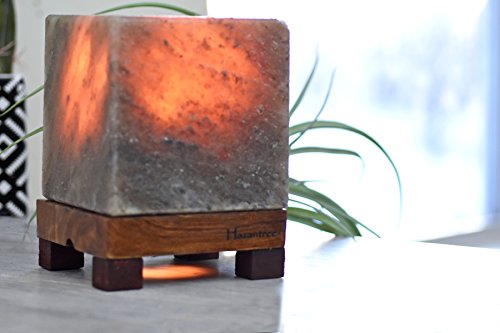 Hazantree Caviar Grey Zenblock Himalayan Salt Lamp #TOP2