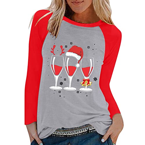 BebeXi Mädchen Anziehsachen der Weihnachtsdruckserie für Damen Rollkragen Damen (A-2, XL)