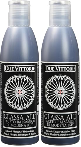 DUE VITTORIE Crème de Vinaigre Balsamique Glaze 250 g (Lot de 2)