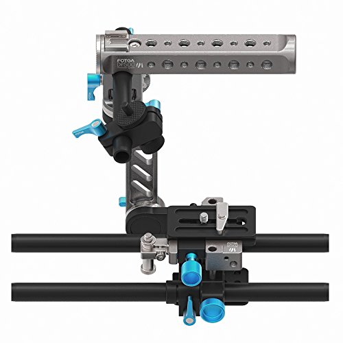 Fotga DP500 III Camera Cage with Top Handle and 15mm Baseplate Rail Rod Rig System for Sony A7 A7R A7Rs II III A9 A6000 A6300 A6500 Panasonic GH3 GH4 GH5 GH5s Canon EOS 6D 7D 5D Mark II III Nikon D850