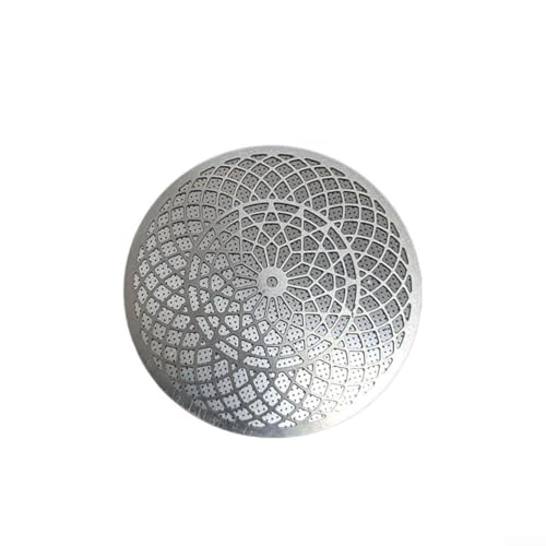 Filet de distribution d'eau secondaire pour café en acier inoxydable, maille filtrante frittée 51/58 mm pour une extraction uniforme, accessoire pour machine à café italienne, argent (51 mm)