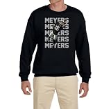 Black Las Vegas Jakobi Meyers Text Pic Crew Neck Sweatshirt Adult 2XL