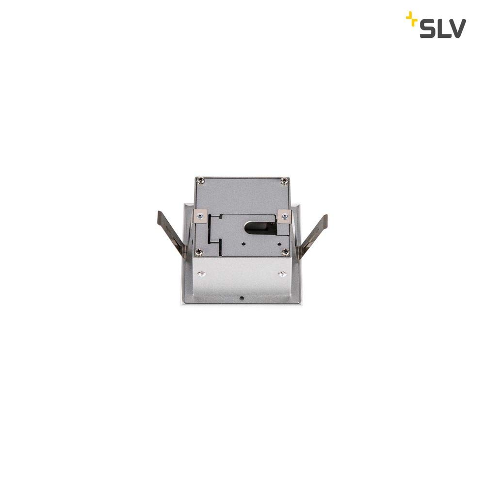SLV LED Einbauleuchte Frame Curve | Wand- und Deckenleuchte für den Einbau | Eckig, Weiß, 2700K Warmweiß | Stilvolle Wandleuchte, Einbau-Strahler LED Treppen-Beleuchtung, Stufen-Licht, Treppenlicht