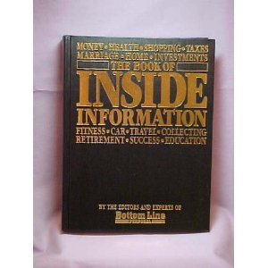 The book of inside information: Money, health, ... 0887230563 Book Cover