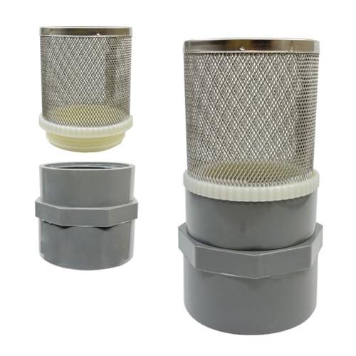 Cotonlake DN20 inch Stainless Steel Filter Cover Connected to 3/4" DN20 Grey PVC Water Pipe, Suction Strainers Used to Remove Debris and Reduce Solid Entry(1pcs)