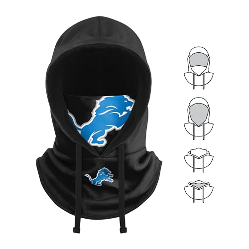 FOCO Detroit Lions NFL Black Drawstring Hooded Gaiter by FOCO - Used condition - Image 5