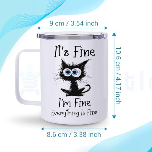 Taza aislante de acero inoxidable 12 oz para café miniatura 5