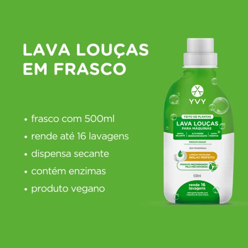 Lava Louças Líquido Para Máquinas – Vegano – Hipoalergênico, Ecológico, Produto 100% Natural – Sem F