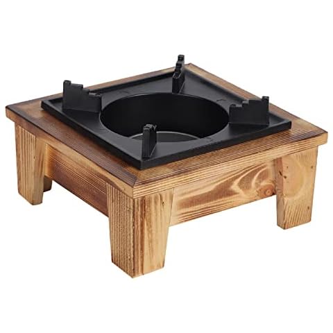 Jerliflyer Alcohol Wood Stove,Japanese Portable Stove Belly Stove for Outdoor Picnic for Soup Pot Roasting Pan Kettle Cover