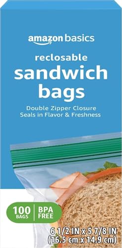 Amazon Basics Reclosable Double Zipper...