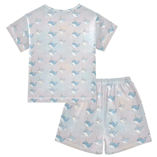 Cute Dolphin Pajama Set Pajamas Sleepwear Nightwear Loungewear Clothes Set B04046422