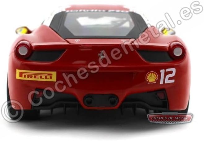 Hotwheels Heritage 1:18 Collection Ferrari 458 Challenge Die Cast Model (Red)