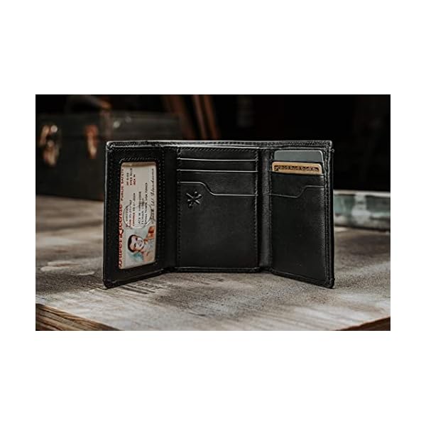 HoJ Co. Eastwood TRIFOLD Wallet Double Bill Compartment Extra
