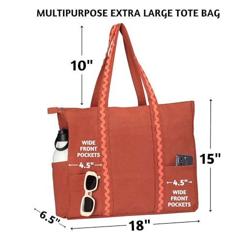 Image of Folkulture Beach Bag | Large Waterproof Beach Tote Bag for Women, Beach Essentials, Travel & Vacation Essentials