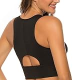nine bull Sports Bras for Women High Impact Sports Bra - Removable Padded Yoga Racerback Bra Workout