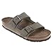 Birkenstock Arizona Soft Footbed Unisex Suede Sandal, Taupe Suede, 7-7.5 Women/5-5.5 Men