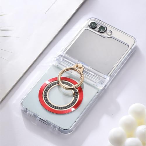 Coque silicone Samsung Galaxy Z Flip 5 5G antichoc rouge aimantée protection intégrale