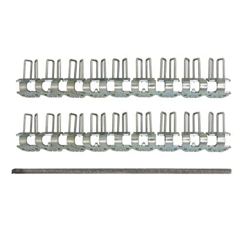 Förderband Reparatur Klammern reparaturset verzinktes Eisen förderbandverbinder für Gummi Förderbänder Gurtverbindungen Transportband förderband fördergurt transmissionsriemen verbinder (400mm)