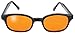 Pacific Coast Original KD's Biker Sunglasses (Black Frame/Orange Lens)