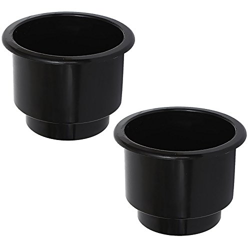 Portavasos plástico negro para autos y camiones miniatura 1