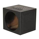 QPower Single 12-Inch Sealed Subwoofer Enclosure – Heavy-Duty MDF Car Audio Sub Box with Spray Finish