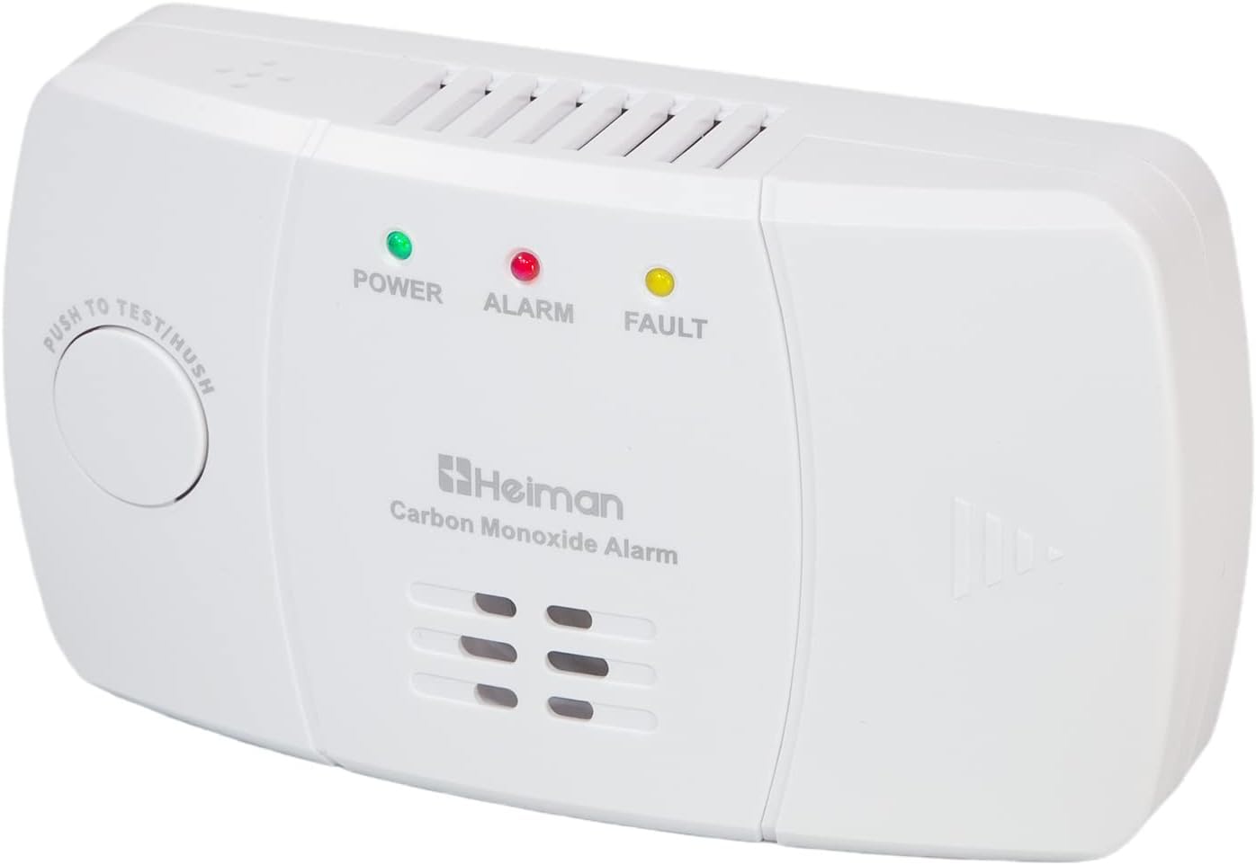 HEIMAN Detector de Monóxido de Carbono con Sensor Electroquímico, Batería Reemplazable con Duración de 10 Años, Certificaciones CE UKCA ROHS y EN 50291, con Indicador LED y Botón de Prueba (HM-722ES)