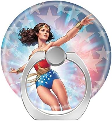 Smart Phone Stand Ring Holder Universal 360 Degree Rotating Finger Grip Kickstand for All Cell Phones Tablets-Wonder Woman Ultimate Protection