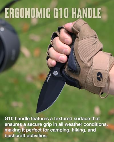 Image of Mossy Oak 8 Inch Fixed Blade Knife with Kydex Sheath, D2 Steel Full Tang Outdoor Camping Knife, G10 Handle for Bushcraft, Survival, Camping, Hiking