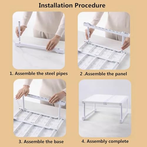 Estante ajustable para armario y cocina ideal para tu baño 8