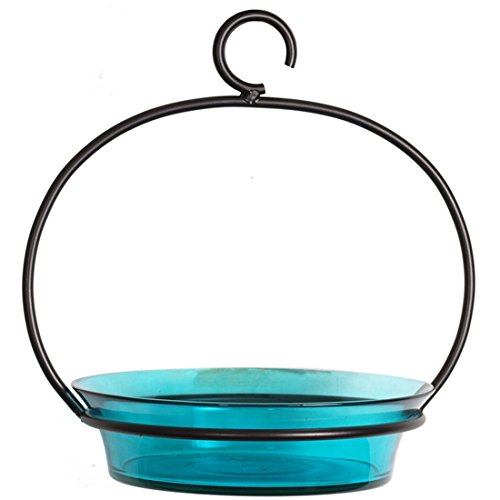 Mosaic Birds M337-200-09 Cuban Hanging Bird Bath or Feeder Aqua