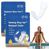 Women's Waterproof Sanitary Pads for Swimming, Skin-Friendly Prevention for Swimming & Daily Activities, Reusable Adhesive Patches (2PCS)