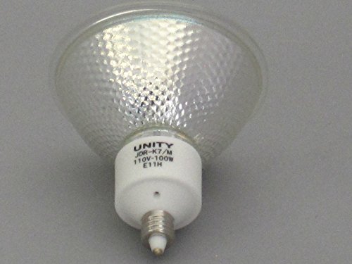 Amazon | ユニティ ハロゲン電球 JDR110V80W 径70mm E11 広角 ダイクロ