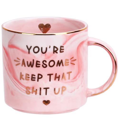 Gifts for Her Women, 12 OZ Coffee Mug for Girlfriend Wife, Mothers Day Birthday Funny Mom Gifts from Daughter Son, Anniversary Christmas Stocking Stuffers for Friend Sister Besties