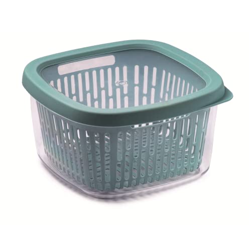 Snips, Boîte de Conservation, Boite Rangement Frigo Préservation d'Arôme, Bleue, 1,50 Lt, Grille...